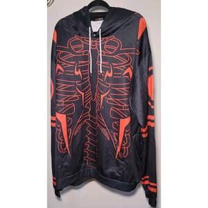 Fandomaniax Unisex Jujutsu Kaisen Pull Over Red/Black Hoodie All Over Print 3XL